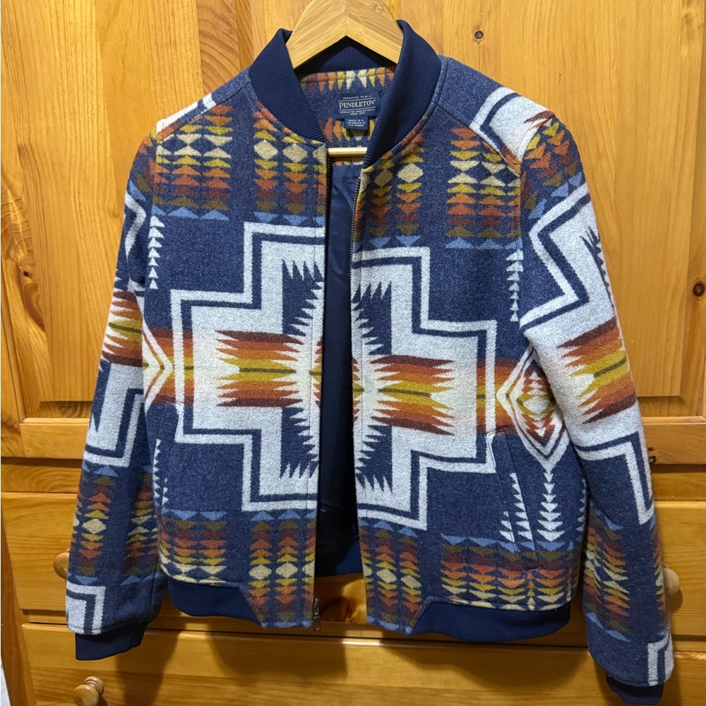 Pendleton Blue Patterned Jacket
